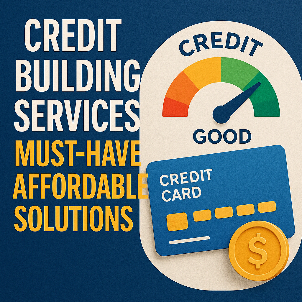 Illustration of Credit Building Services: Must-Have Affordable Solutions