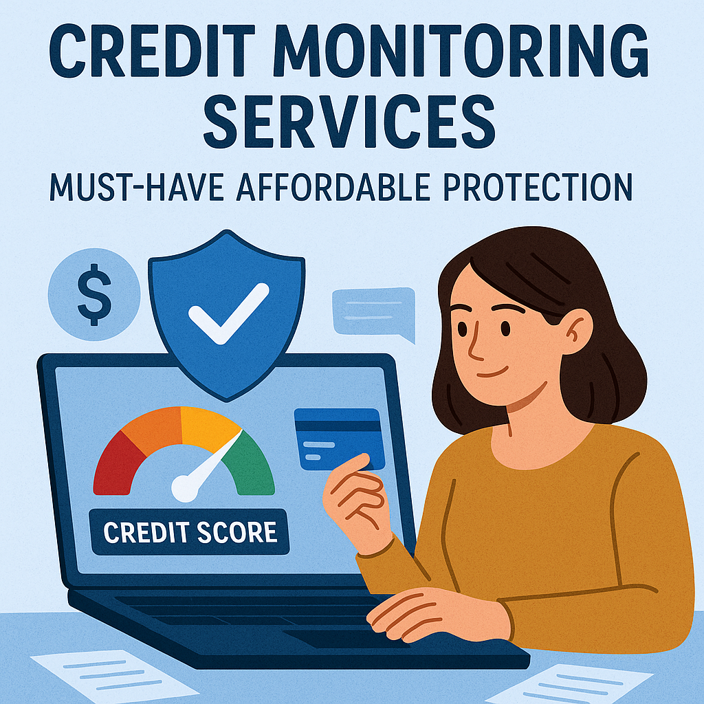 Illustration of Credit Monitoring Services: Must-Have Affordable Protection